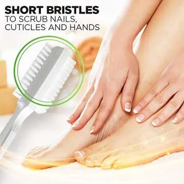 Fuller Brush Hand 'N Nail Brush – Break & Odor Resistant Fingernail & Toenail Cleaner – for Everyday Grooming & Cleaning Finger Nails, Toe Nails, Cuticles, Hands (2 Pack)