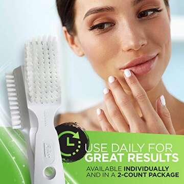 Fuller Brush Hand 'N Nail Brush – Break & Odor Resistant Fingernail & Toenail Cleaner – for Everyday Grooming & Cleaning Finger Nails, Toe Nails, Cuticles, Hands (2 Pack)