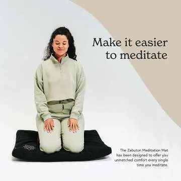 Zabuton Meditation Mat for Support and Comfort