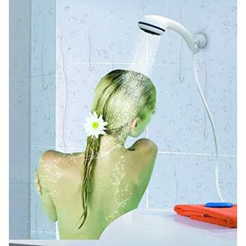 Iron Hammer Portable Shower Electric Shower Camping Shower Adjustable Speed Built-in 4800mAH Rechargeable Battery-Powered Shower for Indoor or Outdoor Personal Showering Car Washing Pet Bathing（Blue）