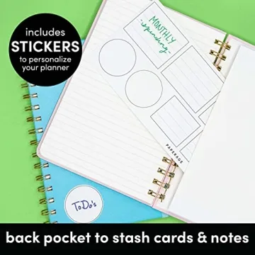 Stylish PAPERAGE Spiral Journal with Durable Cover, 160 Pages