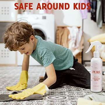 YAY! MATS Pure Yay All Purpose Cleaner Spray Bottle 8.45 Fl Oz, Multi Surface Cleaner for Baby Play Mats, High Chair and Baby Toy Cleaner, Plant Based Spray & Hypoallergenic