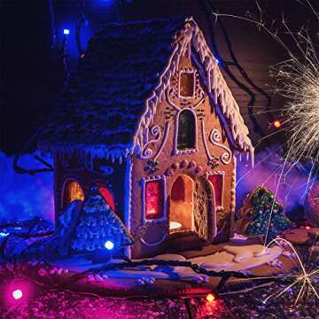 Solar Christmas String Lights - Multicolor Outdoor Decor