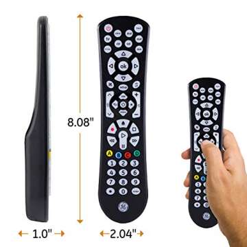 GE UltraPro Backlit Universal Remote Control, Samsung TV Remote, Universal TV Remote for Roku TV, Vi...