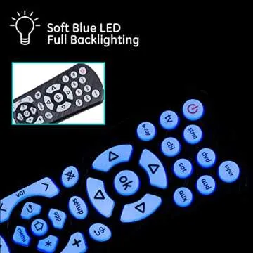 GE UltraPro Backlit Universal Remote Control for 8 Devices