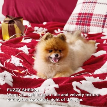 Luxury Bedsure Christmas Blanket - Fleece Sherpa Gift