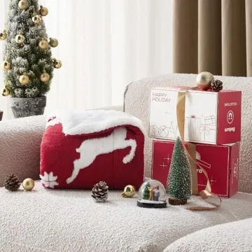 Luxury Bedsure Christmas Blanket - Fleece Sherpa Gift