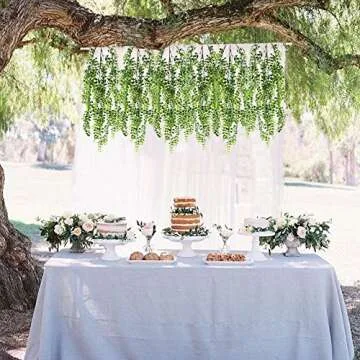 HOGADO Artificial Ivy Hanging Vines - Set of 2 Greenery Plants Decor