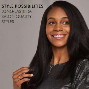 HOT TOOLS Pro Artist Heated Hair Styling Oval Brush, Black/Gold