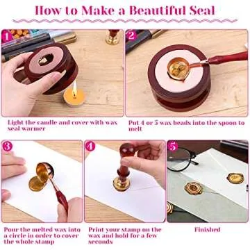 Paxcoo 312pcs Sealing Wax Kit - Complete Wax Stamp Set