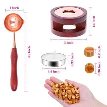 Paxcoo 312pcs Sealing Wax Kit - Complete Wax Stamp Set
