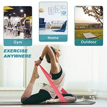 5-Level Resistance Bands Set for Home Gym & Travel Workouts