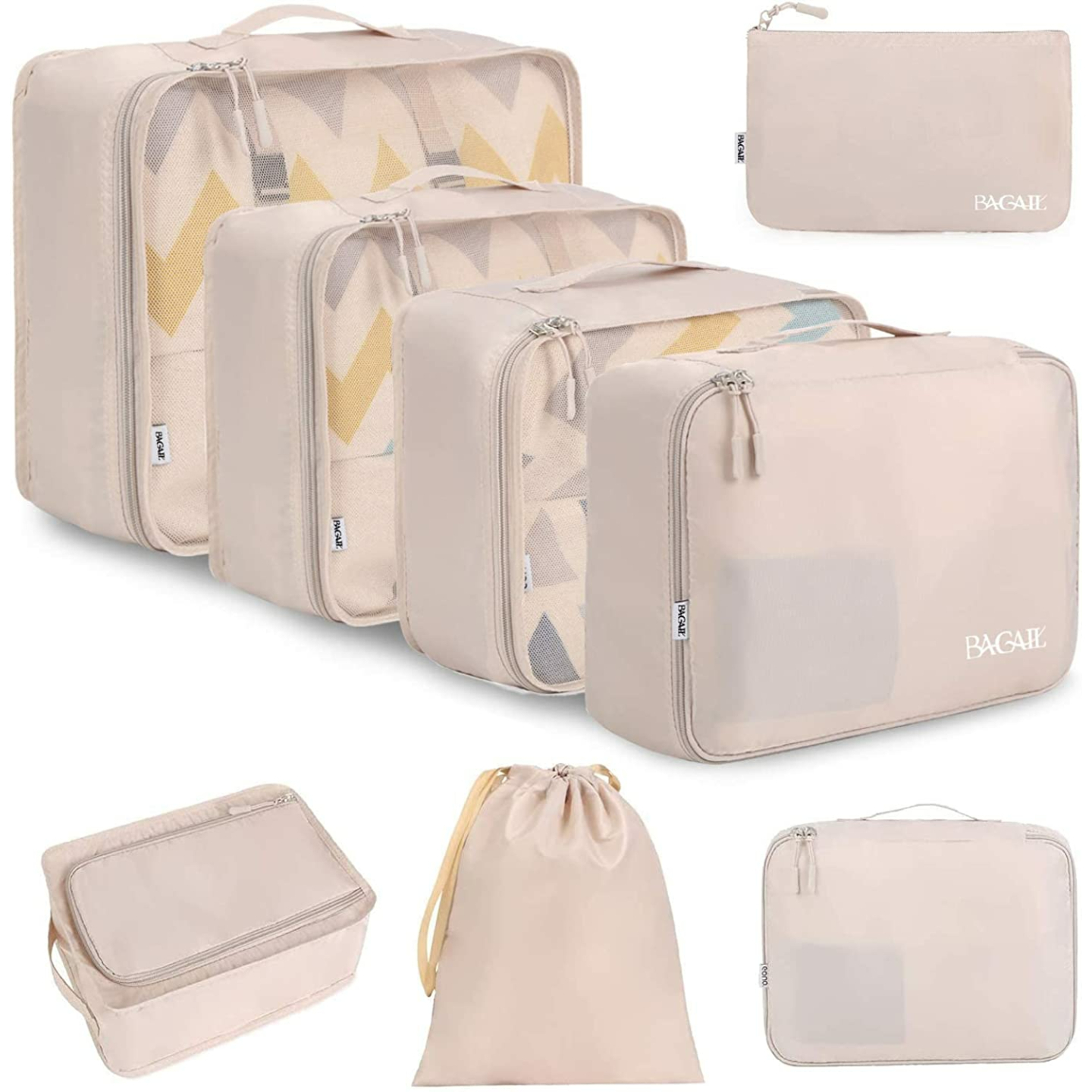 BAGAIL 8 Pack Packing Cubes for Travel Organization