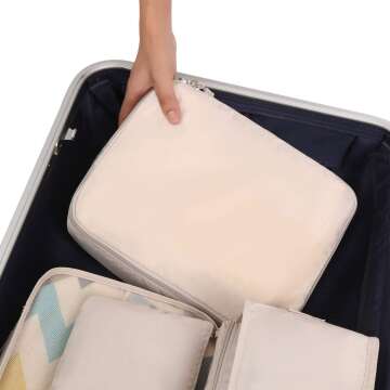 BAGAIL 8 Pack Packing Cubes for Travel Organization