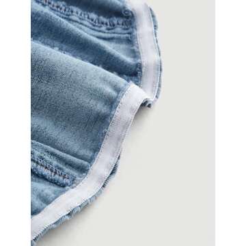 GORGLITTER Denim Corset Top Retro Stylish for Summer