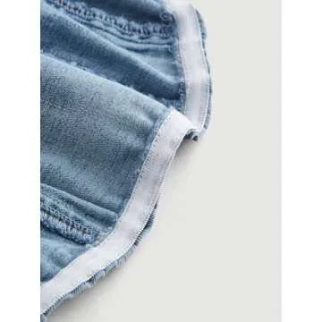 GORGLITTER Denim Corset Top Retro Stylish for Summer