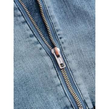 GORGLITTER Denim Corset Top Retro Stylish for Summer