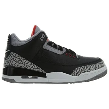 Jordan Air 3 Retro OG Men's Basketball Shoes Black Fire Red