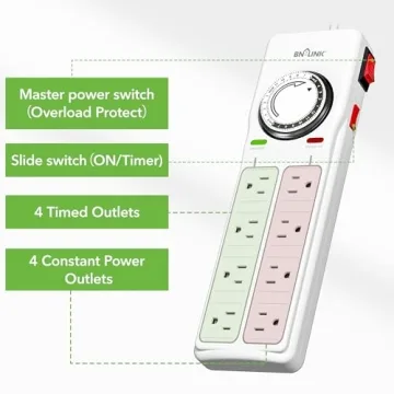 BN-LINK Surge Protector with Timer for Power Needs