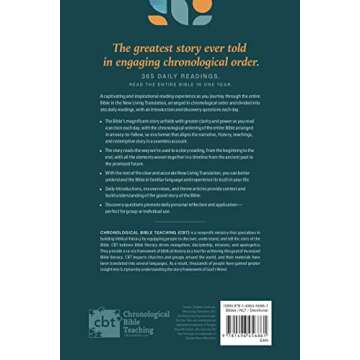 NLT One Year Chronological Study Bible (Softcover)