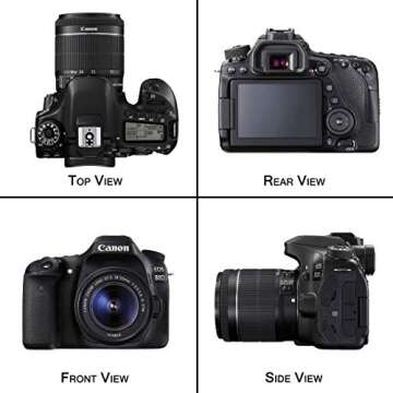 Canon EOS Rebel 80D Bundle with EF-S 18-55mm is STM & EF-S 55-250mm is STM Lenses + Advanced Accessory Kit - Including to Get Started