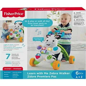 Fisher-Price Learn with Me Zebra Walker for Infants