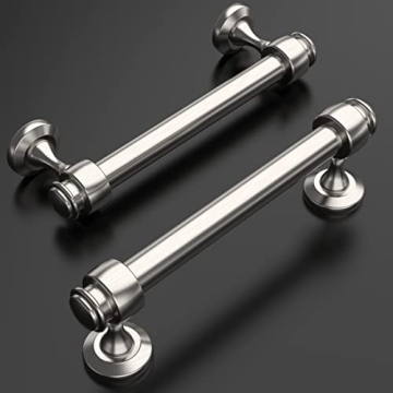 Amerdeco Brushed Nickel Cabinet Pulls 10 Pack Durable Hardware