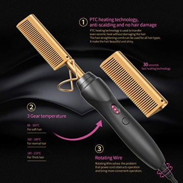 Buy Hot Comb Hair Straightener for Easy Hair Styling at Home