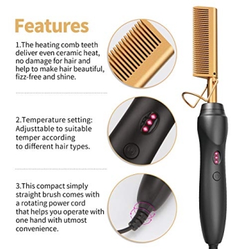 Buy Hot Comb Hair Straightener for Easy Hair Styling at Home