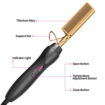 Buy Hot Comb Hair Straightener for Easy Hair Styling at Home