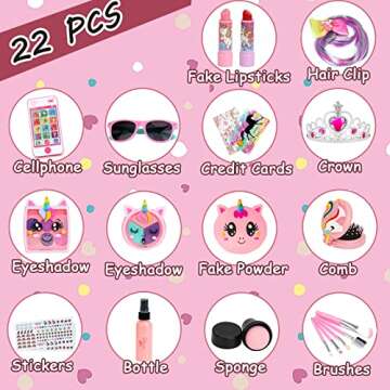 Little Girls Pretend Makeup Kit and Purse