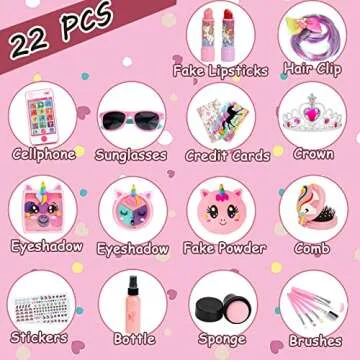 Little Girls Pretend Makeup Kit and Purse