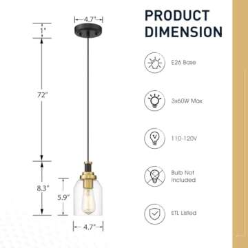 Zeyu Modern Hanging Pendant Lights - Stylish & Adjustable