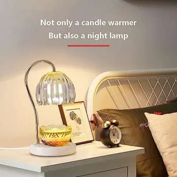 TUOTGOYEZ Electric Candle Warmer with Marble Base