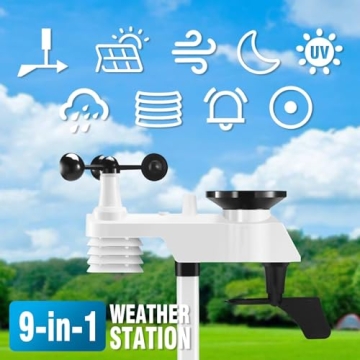 Gevanti 9-in-1 Weather Station with LCD Display & Sensors