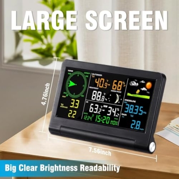 Gevanti 9-in-1 Weather Station with LCD Display & Sensors