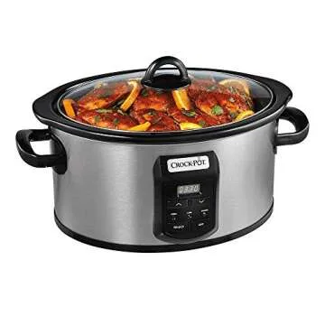 Crock-pot SCCPVS642-S Choose-A-Crock Programmable Slow Cooker, 6 quart/4 quart/2 x 1.5 quart, Silver