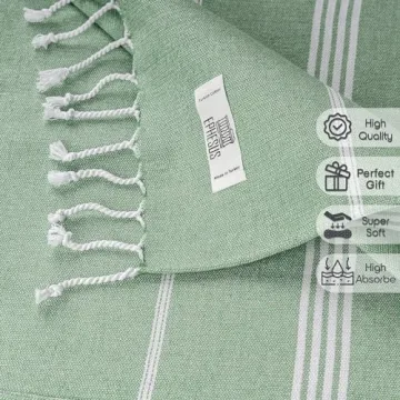EPHESUS Turkish Beach Towel - Lightweight Quick Dry Design