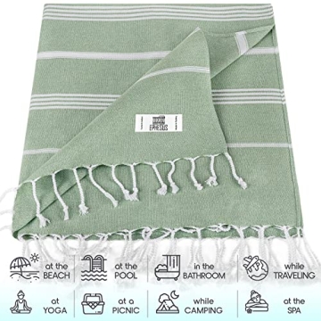 EPHESUS Turkish Beach Towel - Lightweight Quick Dry Design