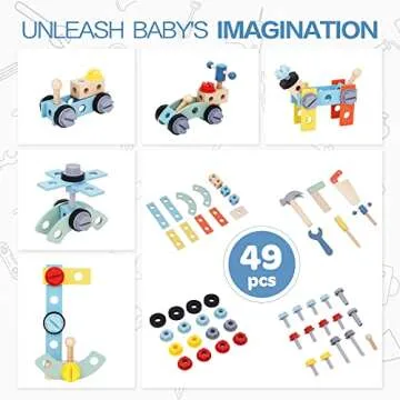 2-in-1 Baby Push Walker - Educational Wooden Toy for Toddlers