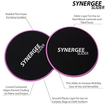 Synergee Core Sliders for Ab Workouts on Any Surface