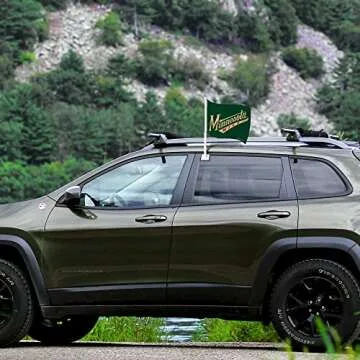 Rico Industries NFL Kansas City Chiefs - Arrowhead Car Flag with included Pole 16 x 19.5-"