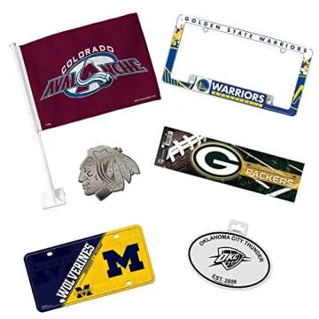 Rico Industries NFL Kansas City Chiefs - Arrowhead Car Flag with included Pole 16 x 19.5-"