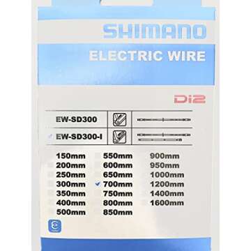 Shimano Non-Series Di2 EW-SD300 E-Tube Di2 Electric Wire, 700 mm, Black