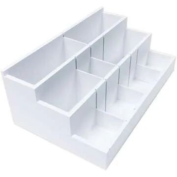 Desk Maid DSST-6697 Totally Tiffany-Die and Stamp Organiser, One Size, White