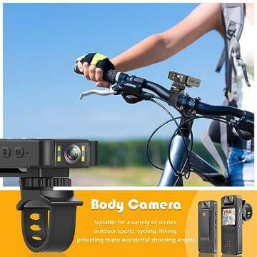 HONGHOO 128GB Pocket Camcorder,Body Cameras with Audio and Video Recording.180°Rotatable Lens True ...
