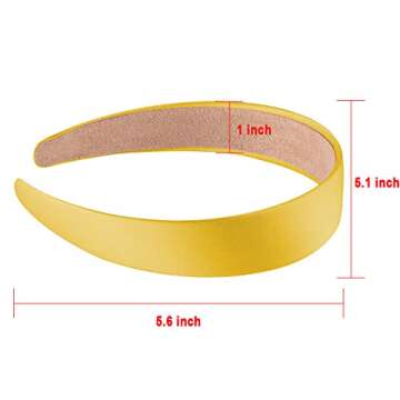 SIQUK 18 Pieces Satin Headbands | Colorful Non-slip Headbands for Women & Girls