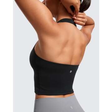 Soft Padded Butterluxe Halter Longline Sports Bra - Black