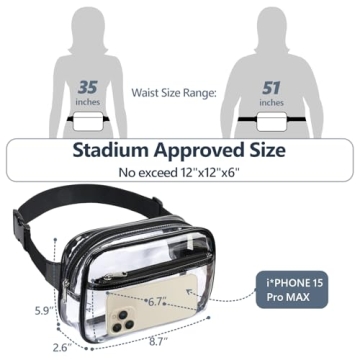 Packism Clear Fanny Pack - Stadium Approved Yet Stylish