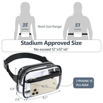 Packism Clear Fanny Pack - Stadium Approved Yet Stylish